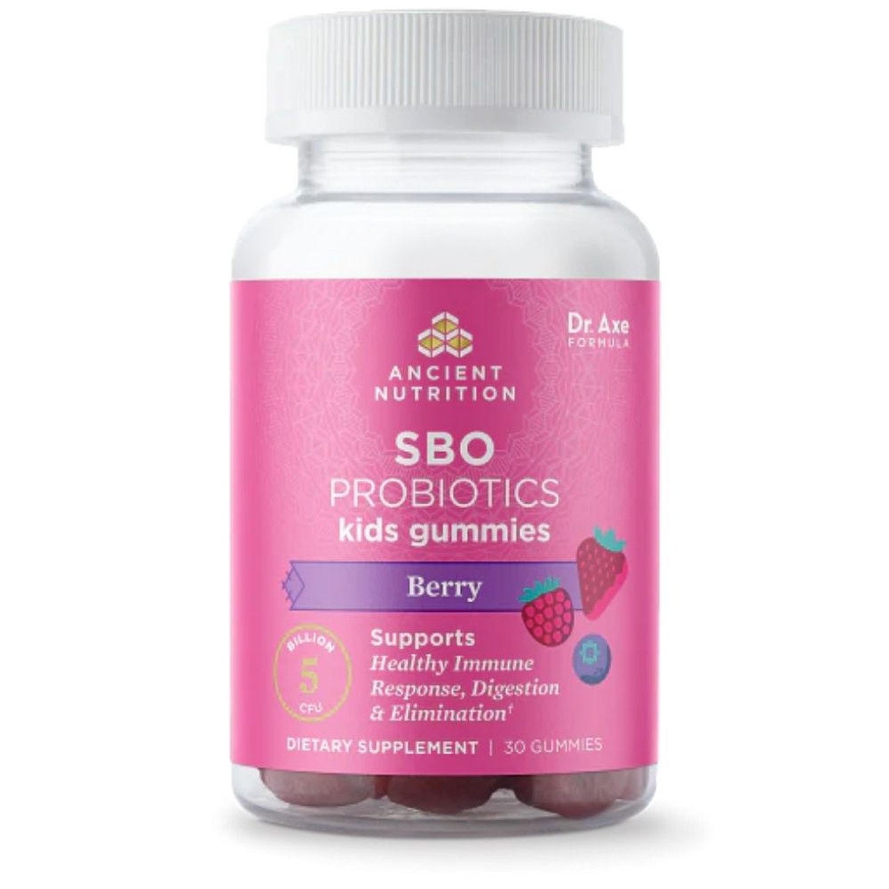 Ancient Nutrition SBO Probiotic Kids Gummy 5b CFU 30 Gummies - Image 2