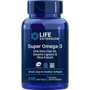 Life Extension Super Omega-3 EPH/DHA w/ Sesame Lignans & Olive Extract 240 Softgels
