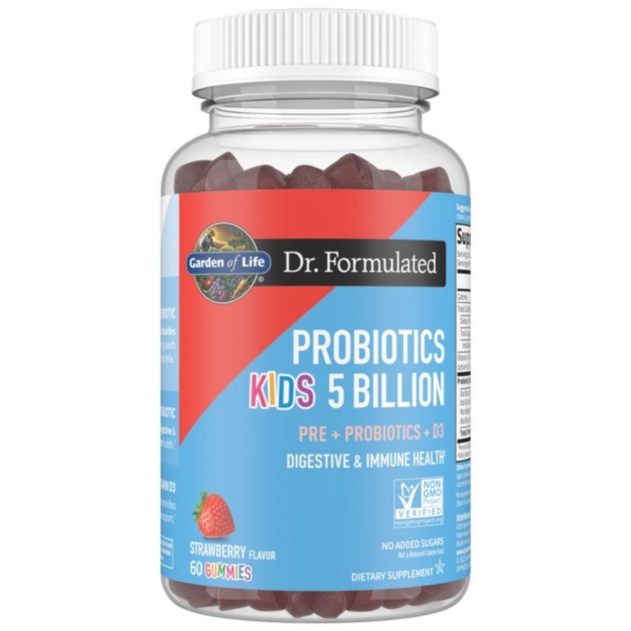 Garden of Life Dr. Formulated Probiotic 5 Billion CFU Kids Strawberry 60 Gummies - Image 2