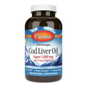 Alternative view of Carlson Cod Liver Oil 1000mg 250 Softgels