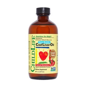 ChildLife Cod Liver Oil Strawberry Flavored 8 oz.